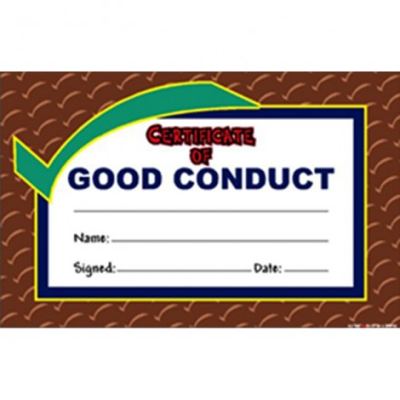 Good Conduct Award A 001