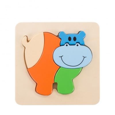 3D Hippo Inset Puzzle TA062