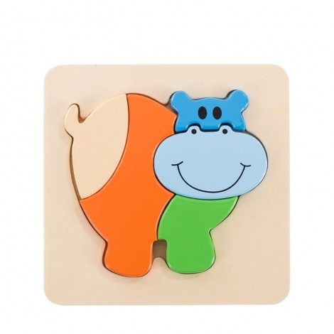 3D Hippo Inset Puzzle TA062