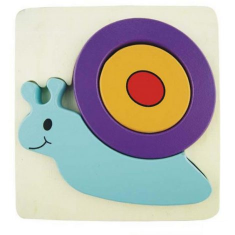 3D Snail Inset Puzzle TA052