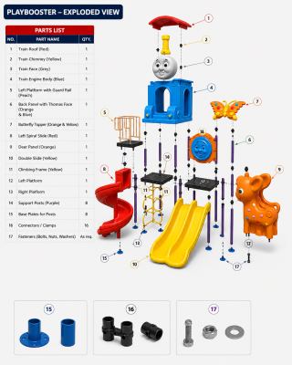 Mini Play Booster Train Hut Imported MPB006