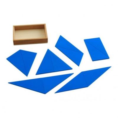 Blue Constructive Triangles MK031